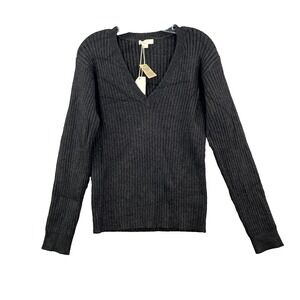Mystree Sweater Womens XL Ribbed‎ Knit V Neck Gorpcore Preppy Whimsy Winter Wear